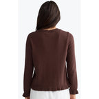 Cardi Lorrie Frill - Chocolate