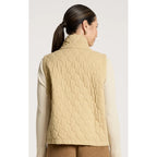 Vest - Sansi Quilted Crop Vest Dune