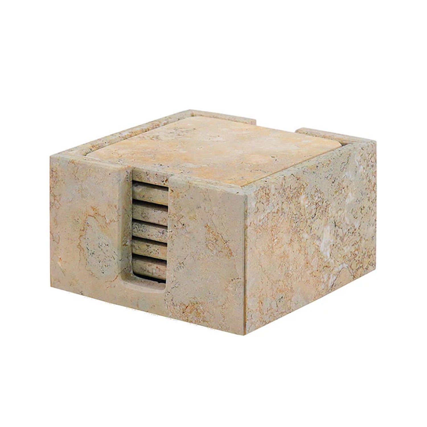 Coaster Set Square - Travertine