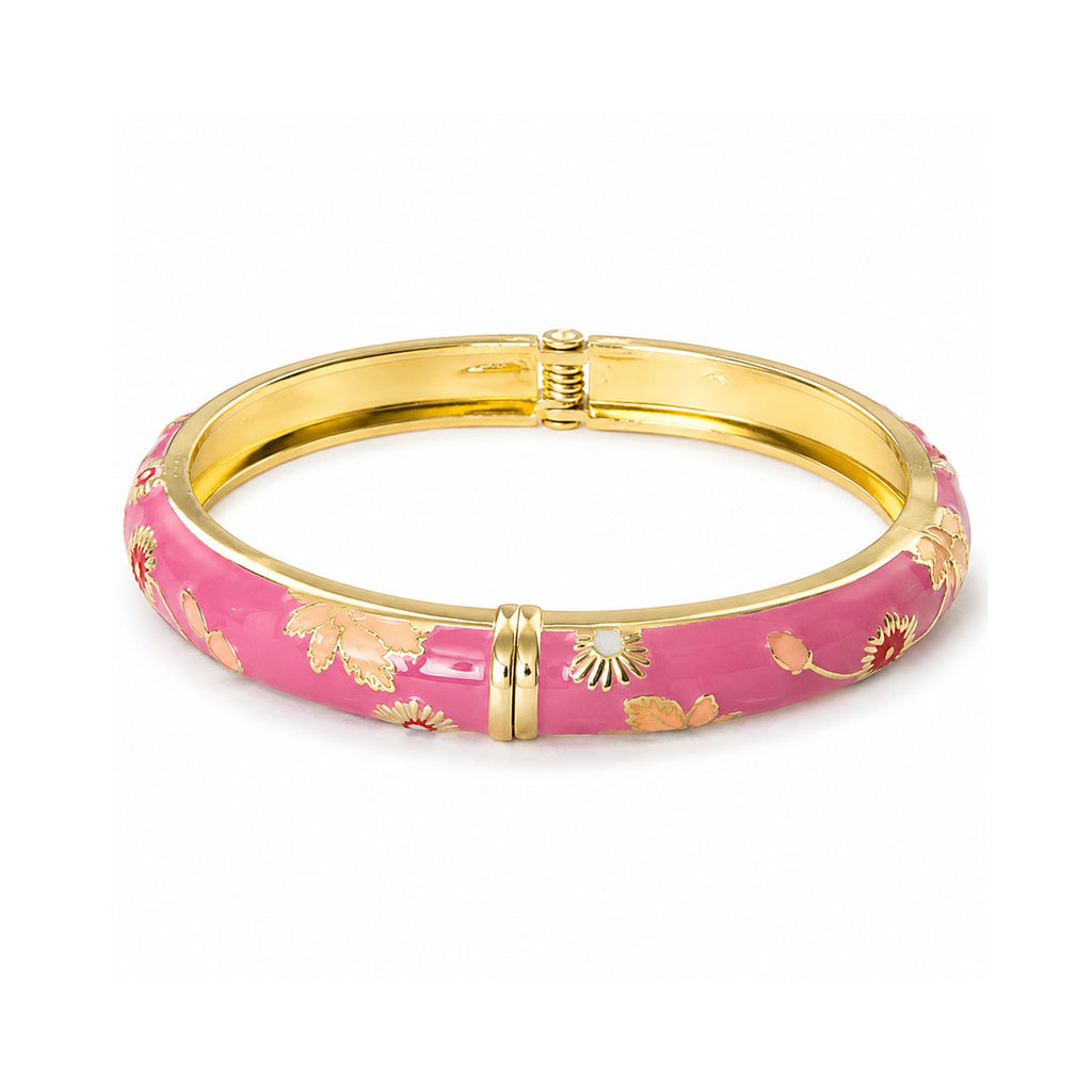 Bangle Enamel - Vine Dark Pink