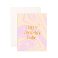 Card Birthday Babe Acid Wash