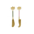 Cheese Knives - Tai S/2 Steel Green/Pink