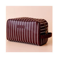Wash Bag - Merlot Pinstripe