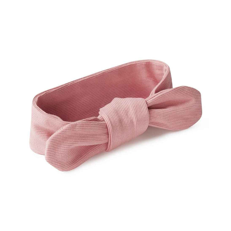 Headband Ribbed Top Knot - Rose