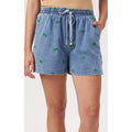Shorts Mauritius Embroidered Denim - Blue