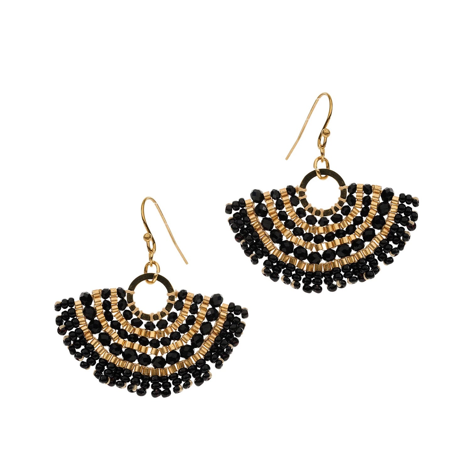 Earring Ayla Fan - Black