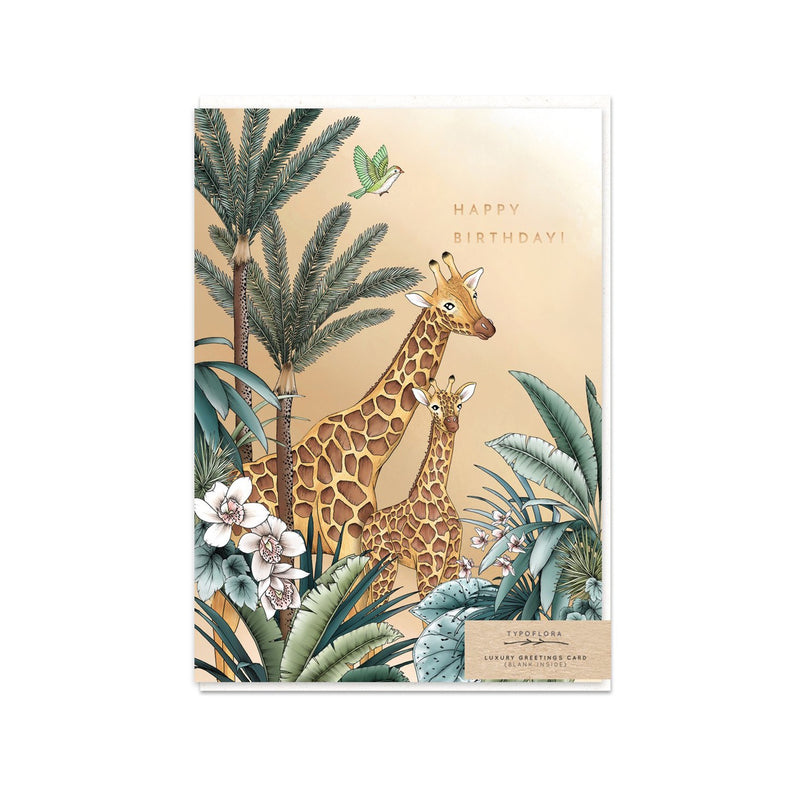 Card Giraffe Birthday