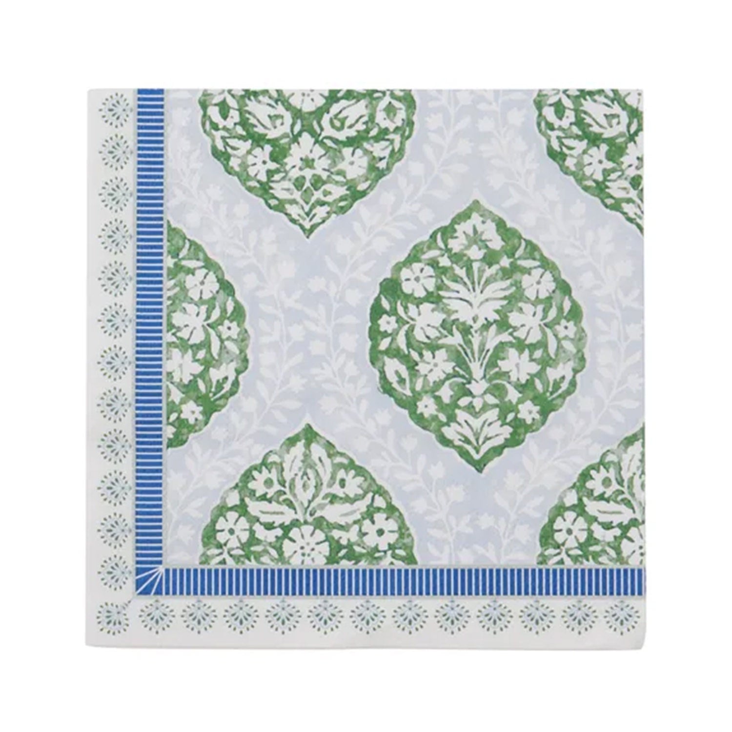 Napkin 3 Ply - Charvi - Blue & Green