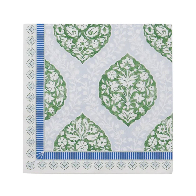Napkin 3 Ply - Charvi - Blue & Green