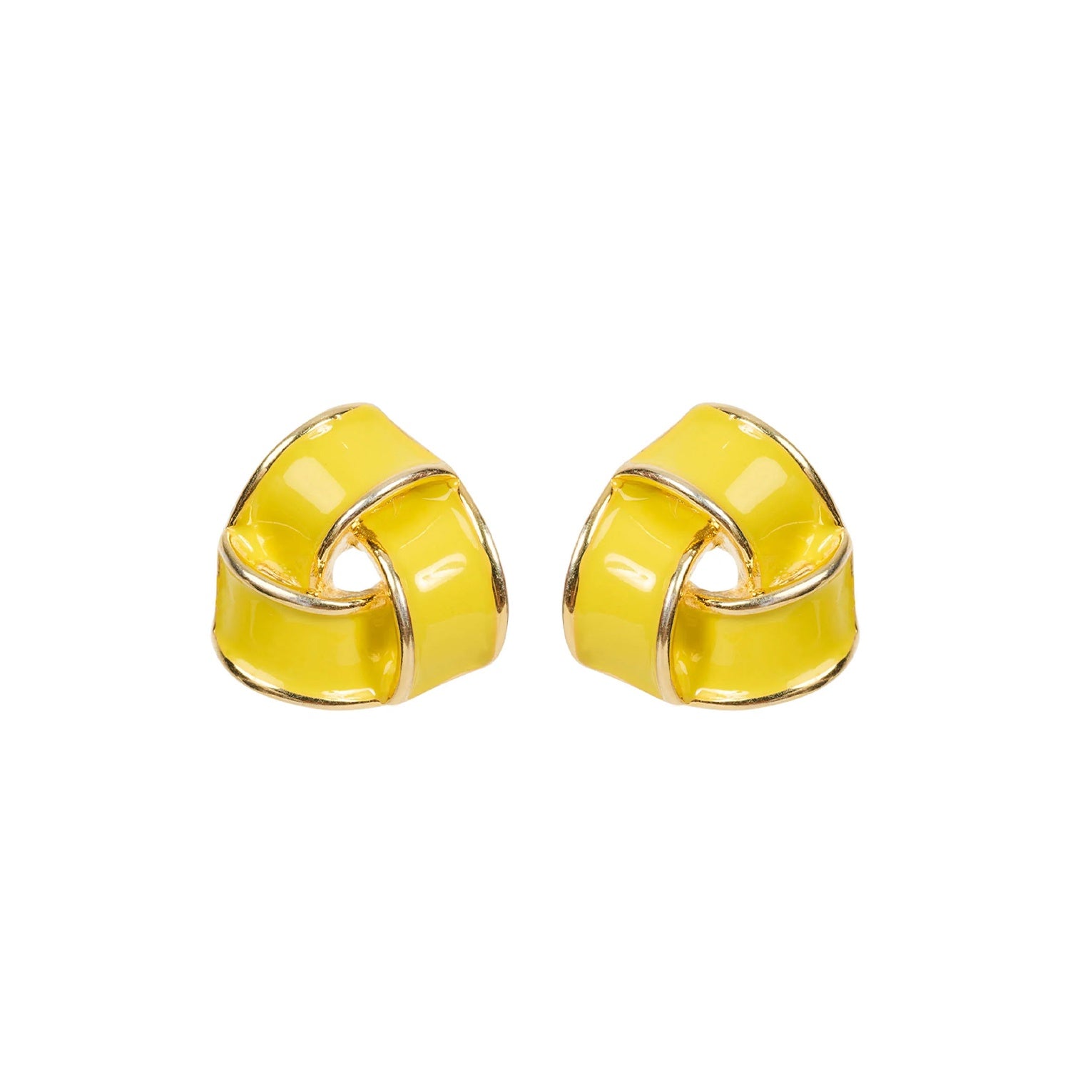 Earrings Parisio Twist - Citrine