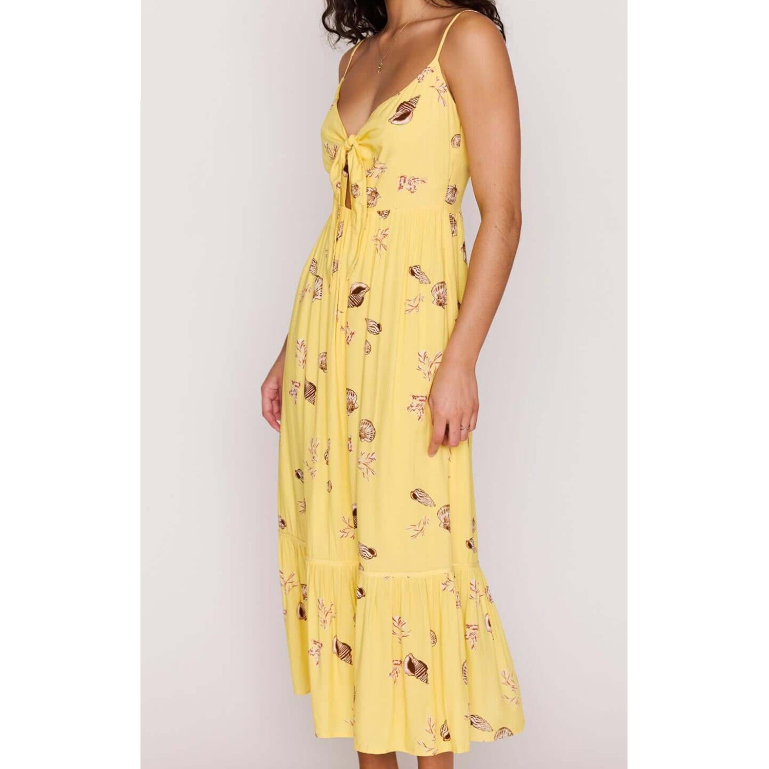 Dress Marisol Front Tie Midi - Butter Seashells