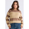 Knit Kyoko - Mocha w Taupe