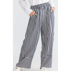 Pant Marla - Navy w White Stripe