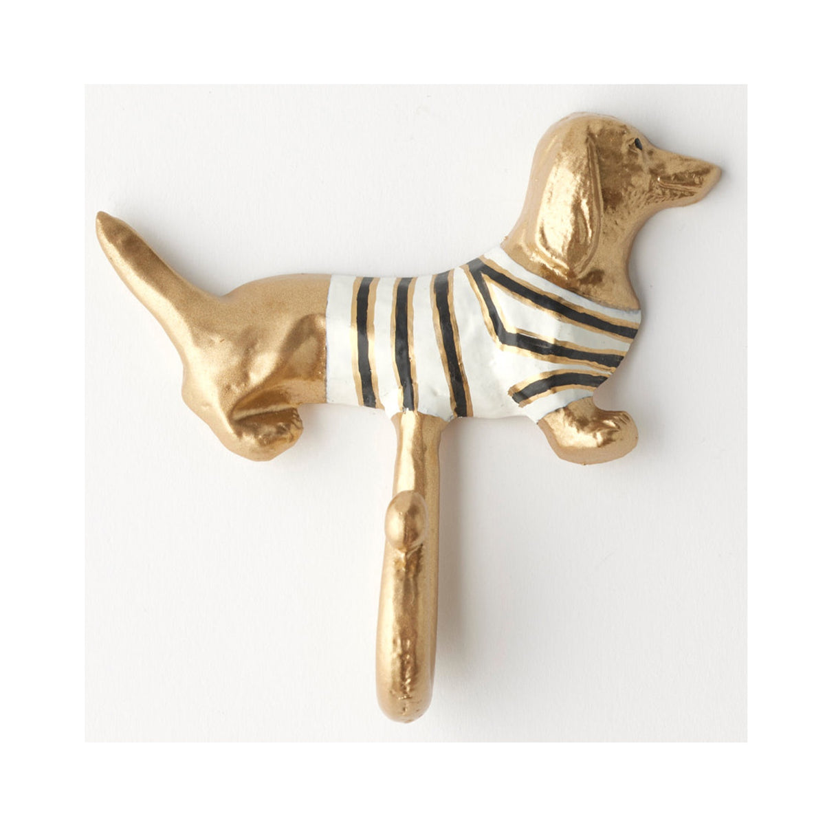 Wall Hook Dachie - Gold Black