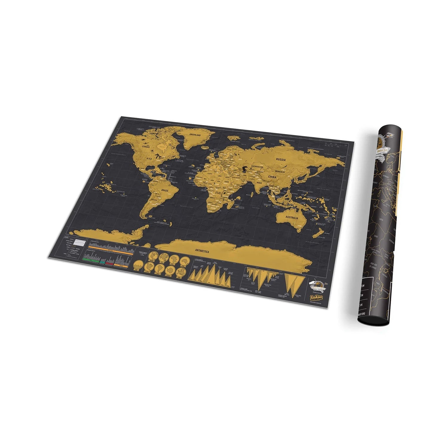 Scratch Map - Deluxe Travel Edition
