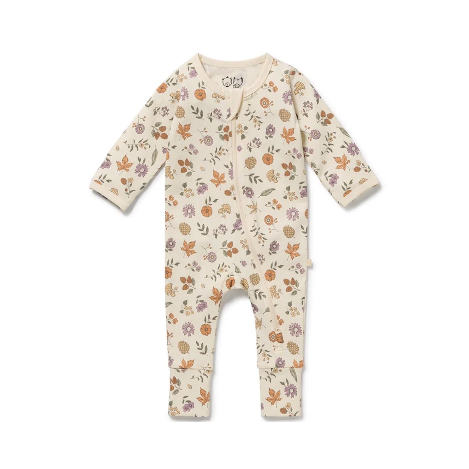 Zipsuit with Feet - Maple Glow