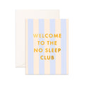 Card - No Sleep Club Powder Stripe