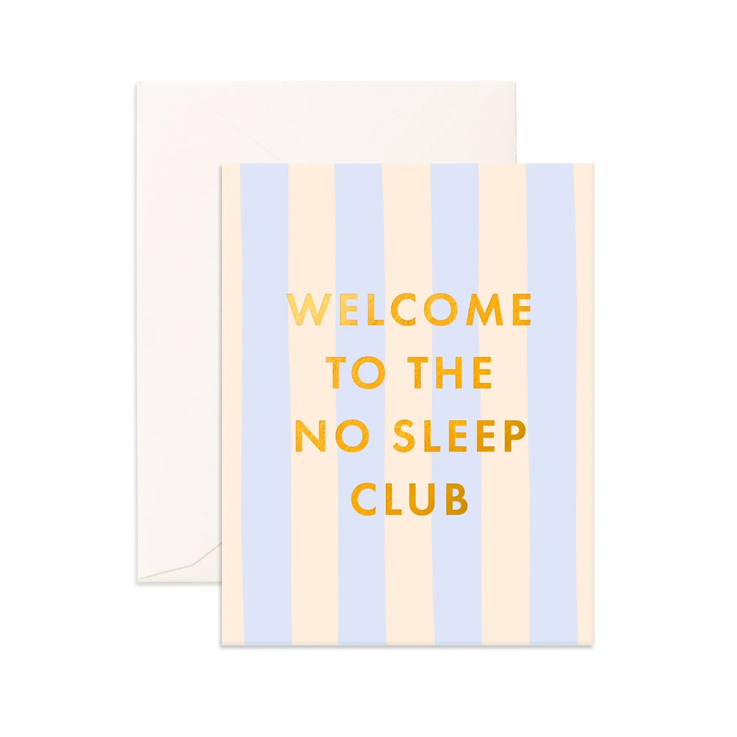 Card - No Sleep Club Powder Stripe