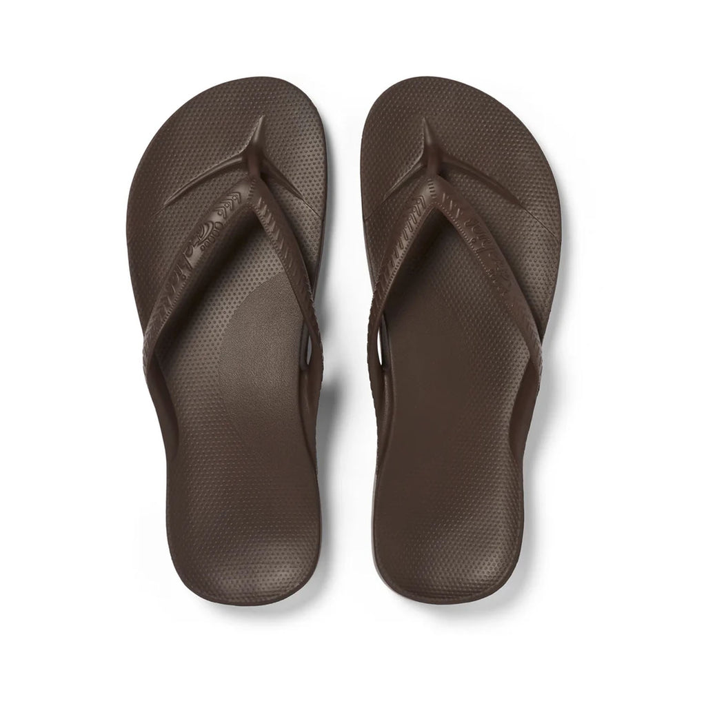 Arch Support Thongs - Chocolate Brown