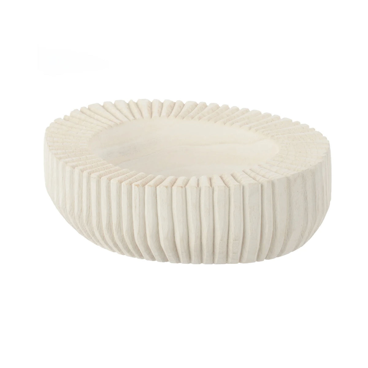 Bowl Picton - White Ribbed Timber