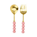 Salad Servers Orb - Light Pink