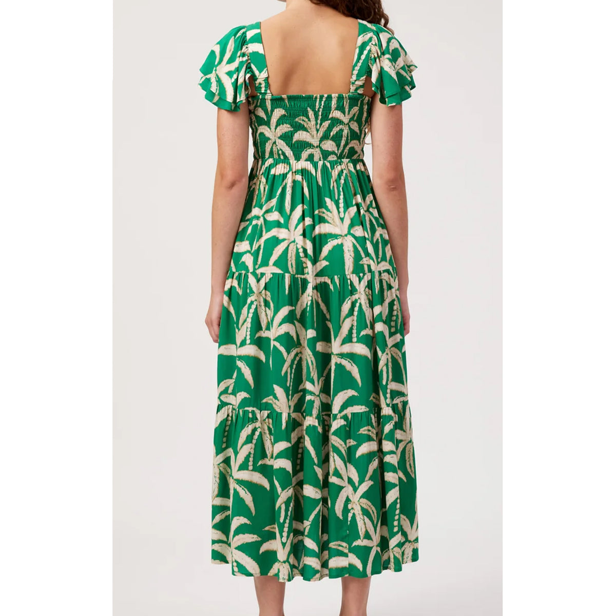 Dress Shirred Maxi Congo - Palm