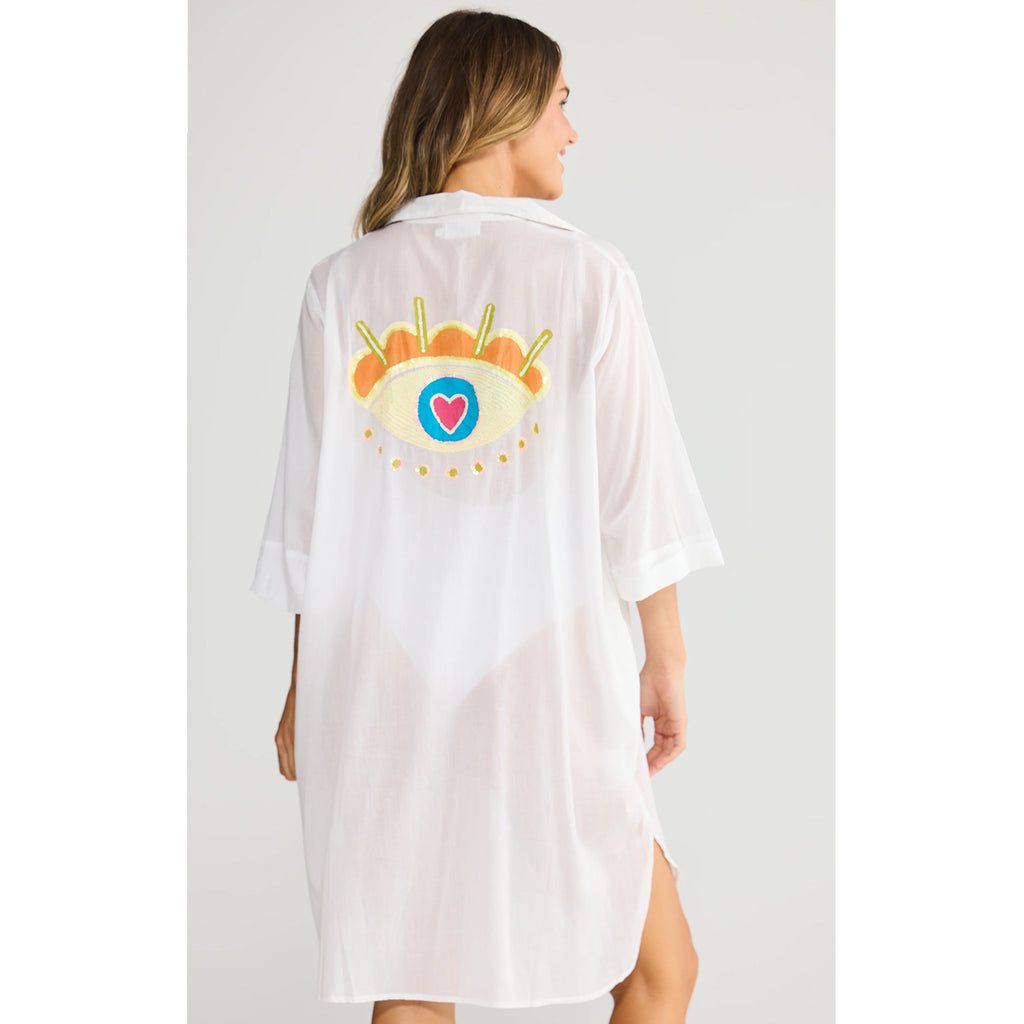 Shirt Dress Lara - White