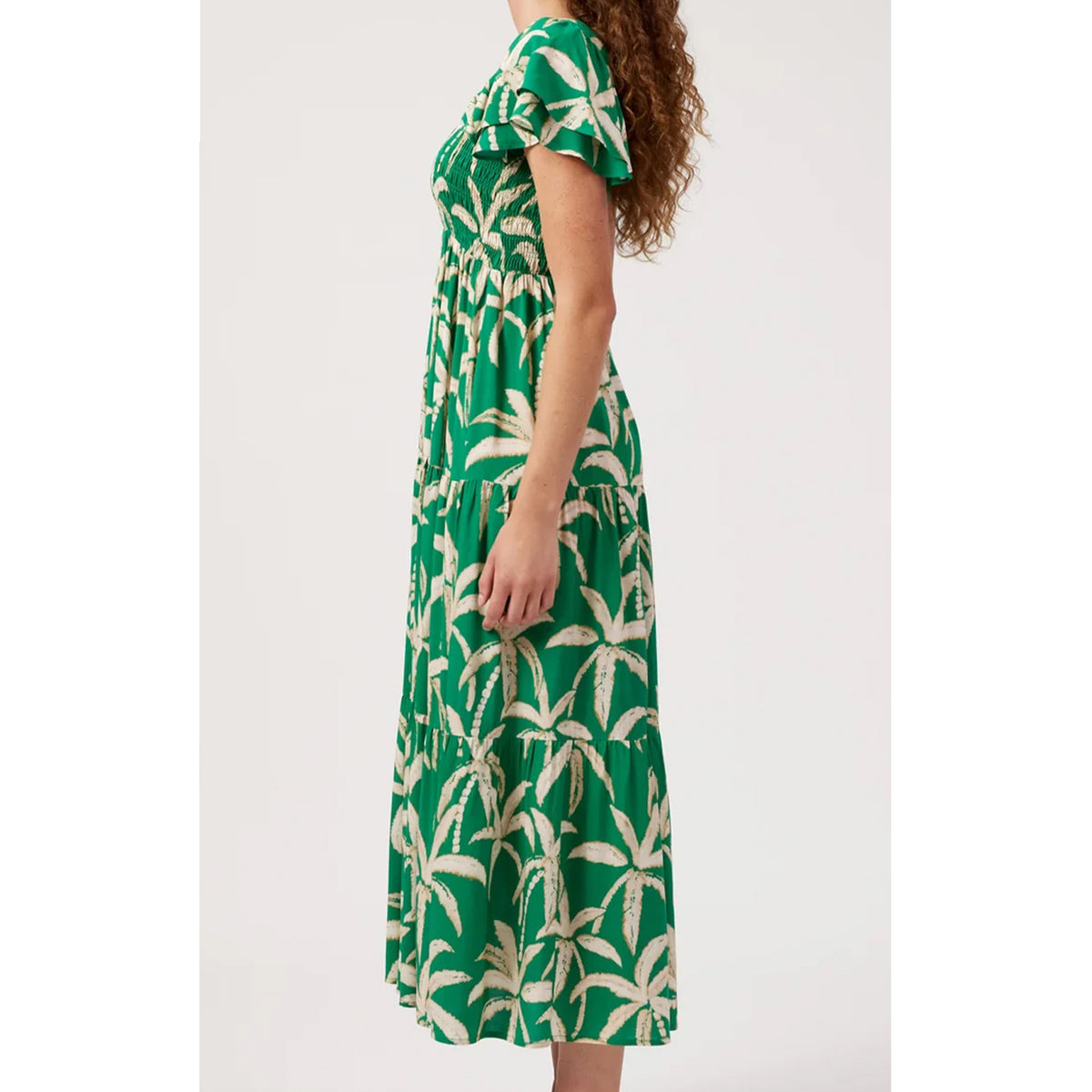 Dress Shirred Maxi Congo - Palm