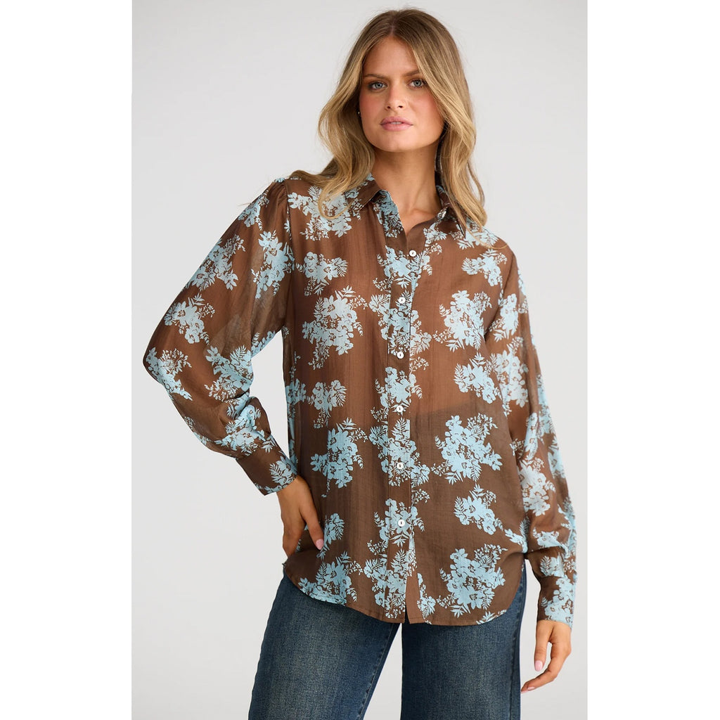 Top Flower Child Shirt - Mistflower