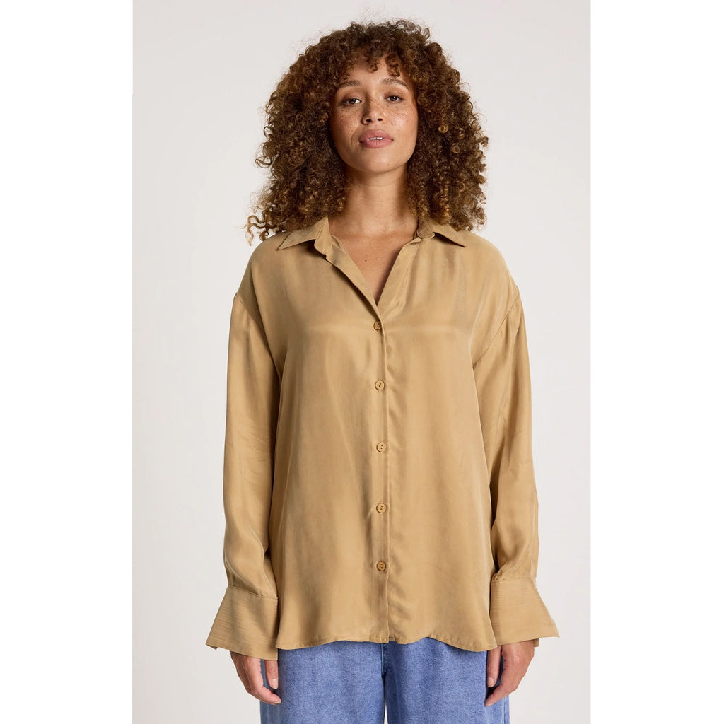 Top Calista Shirt - Mocha