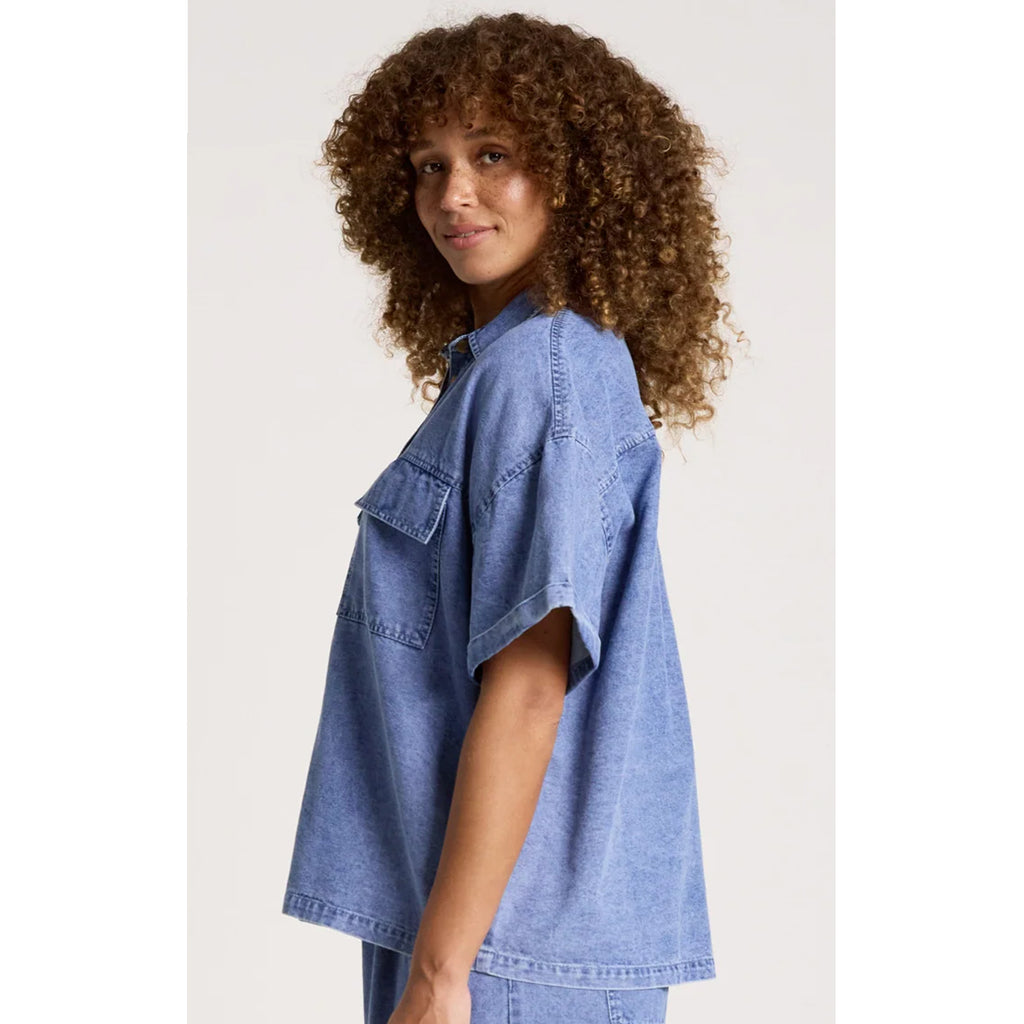Top Bodhi Denim Shirt  - Denim