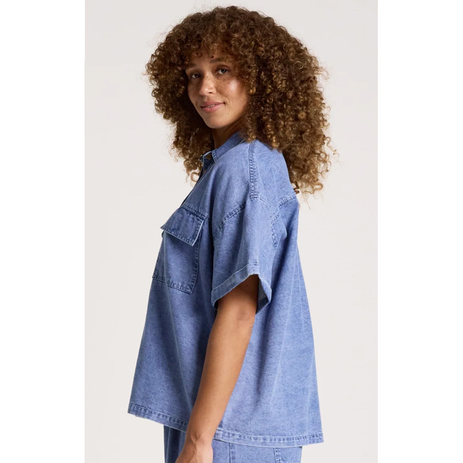 Top Bodhi Denim Shirt  - Denim
