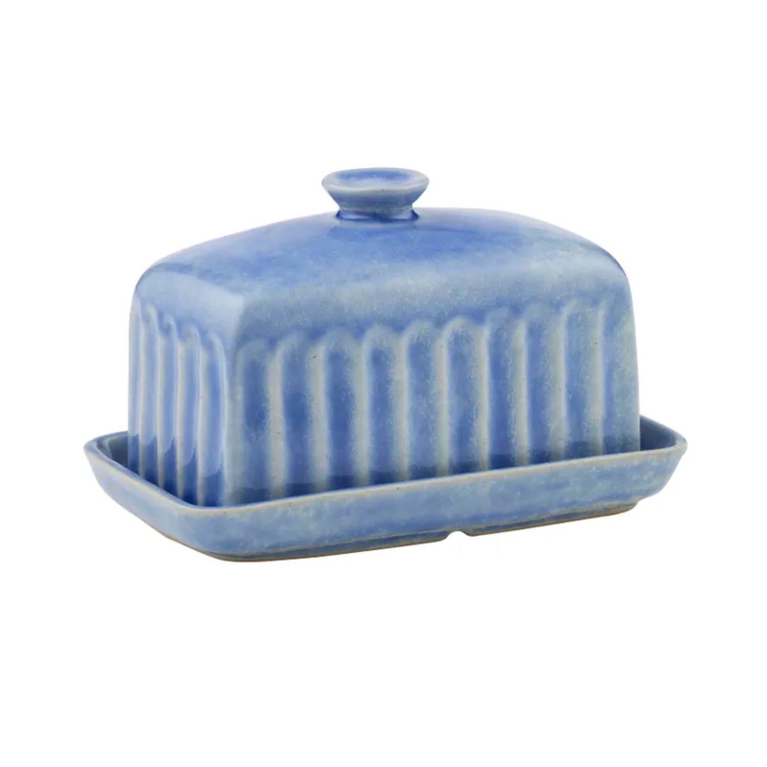 Butter Dish Studio Ceramic  17x10x10cm Denim