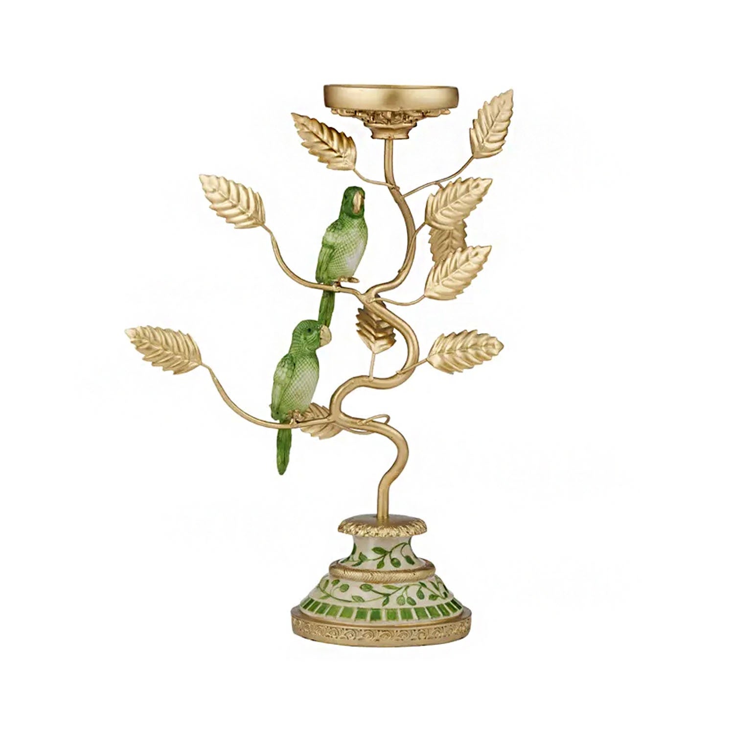 Candleholder - Polly Parrot Resin
