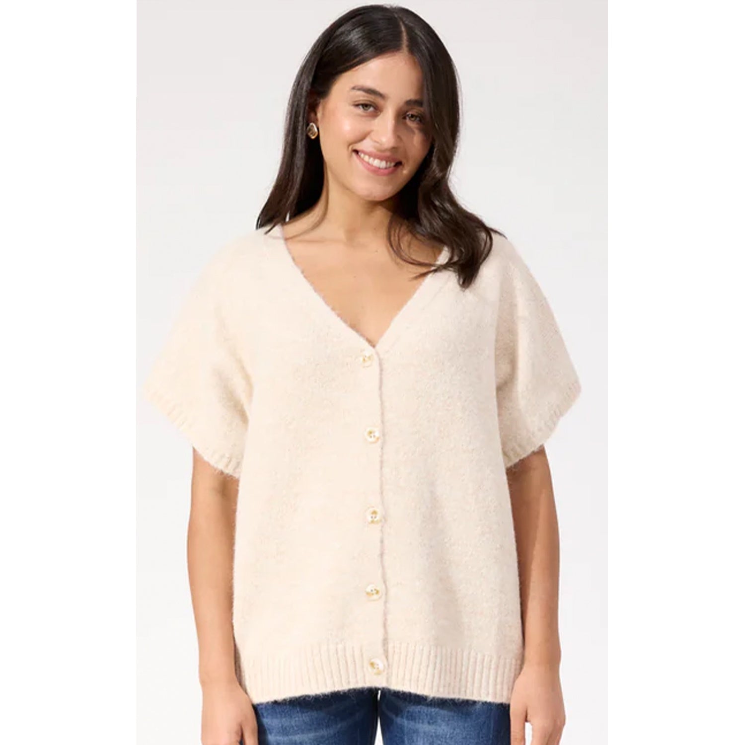 Vest Valenza Knit - Natural