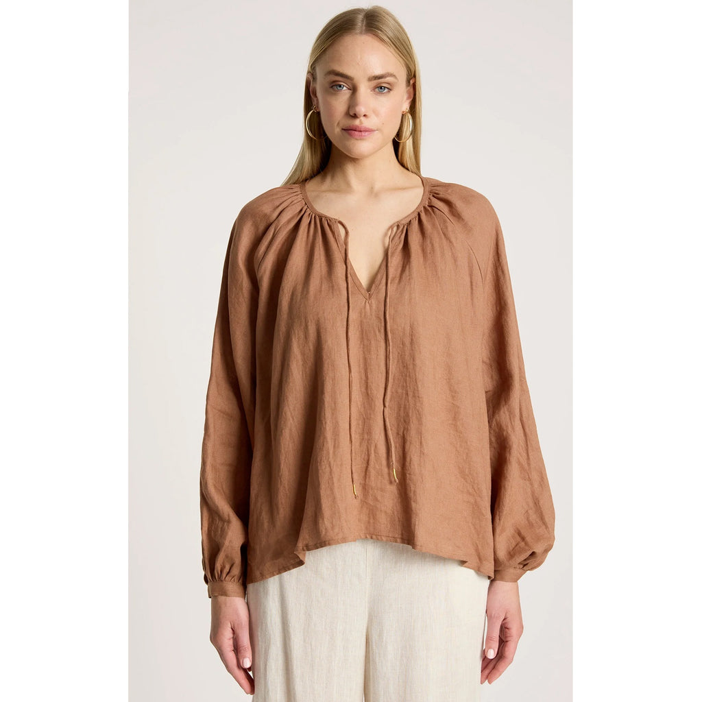 Top Bajau Blouse - Clay