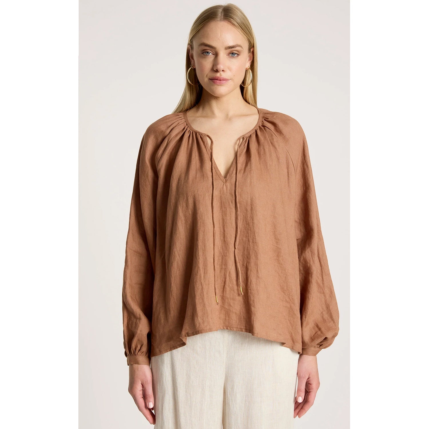 Top Bajau Blouse - Clay