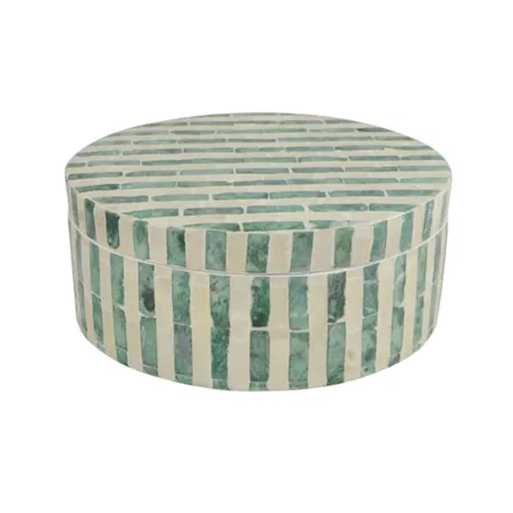 Deco Box Palma Inlay - Green & ivory