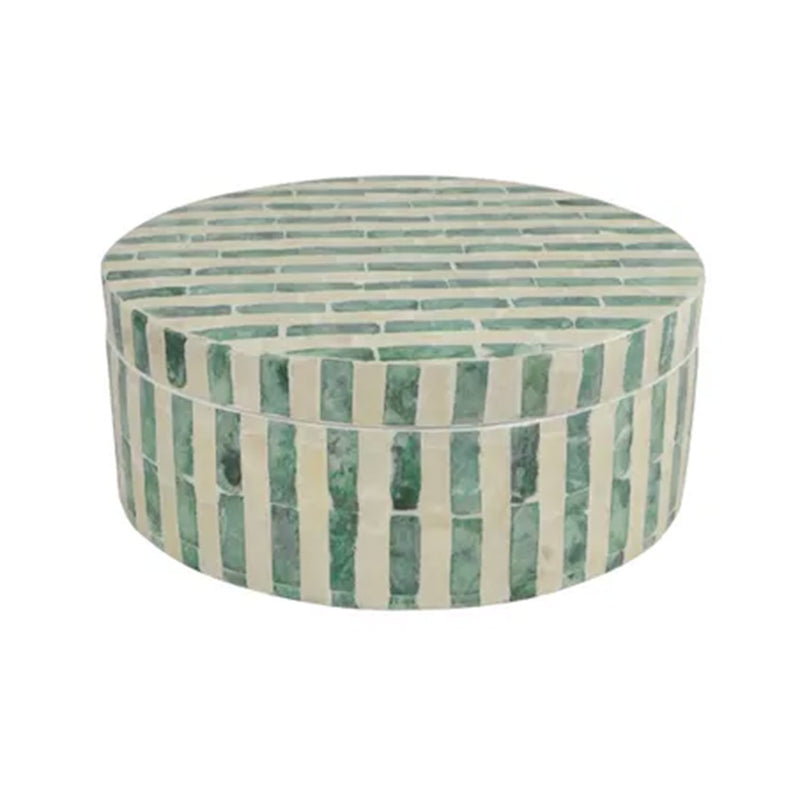 Deco Box Palma Inlay - Green & ivory