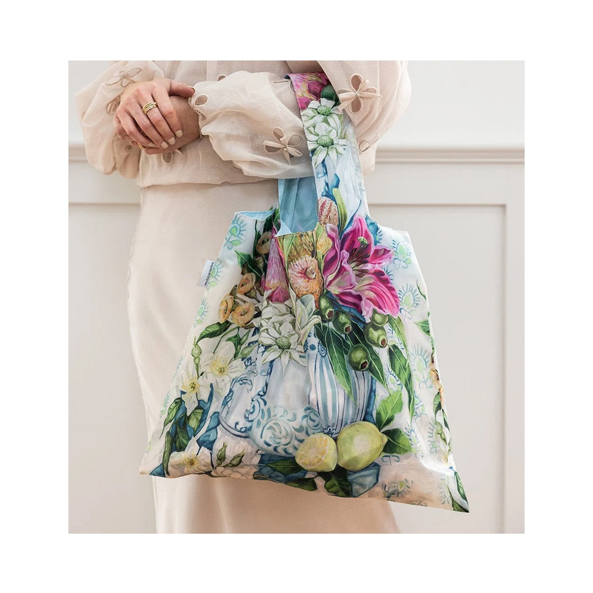 Shopping Bag - Three Vases with Lemon