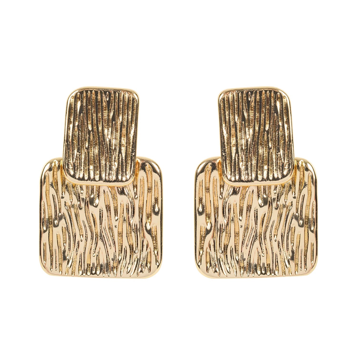 Earring Sansi Cube - Gold Cube