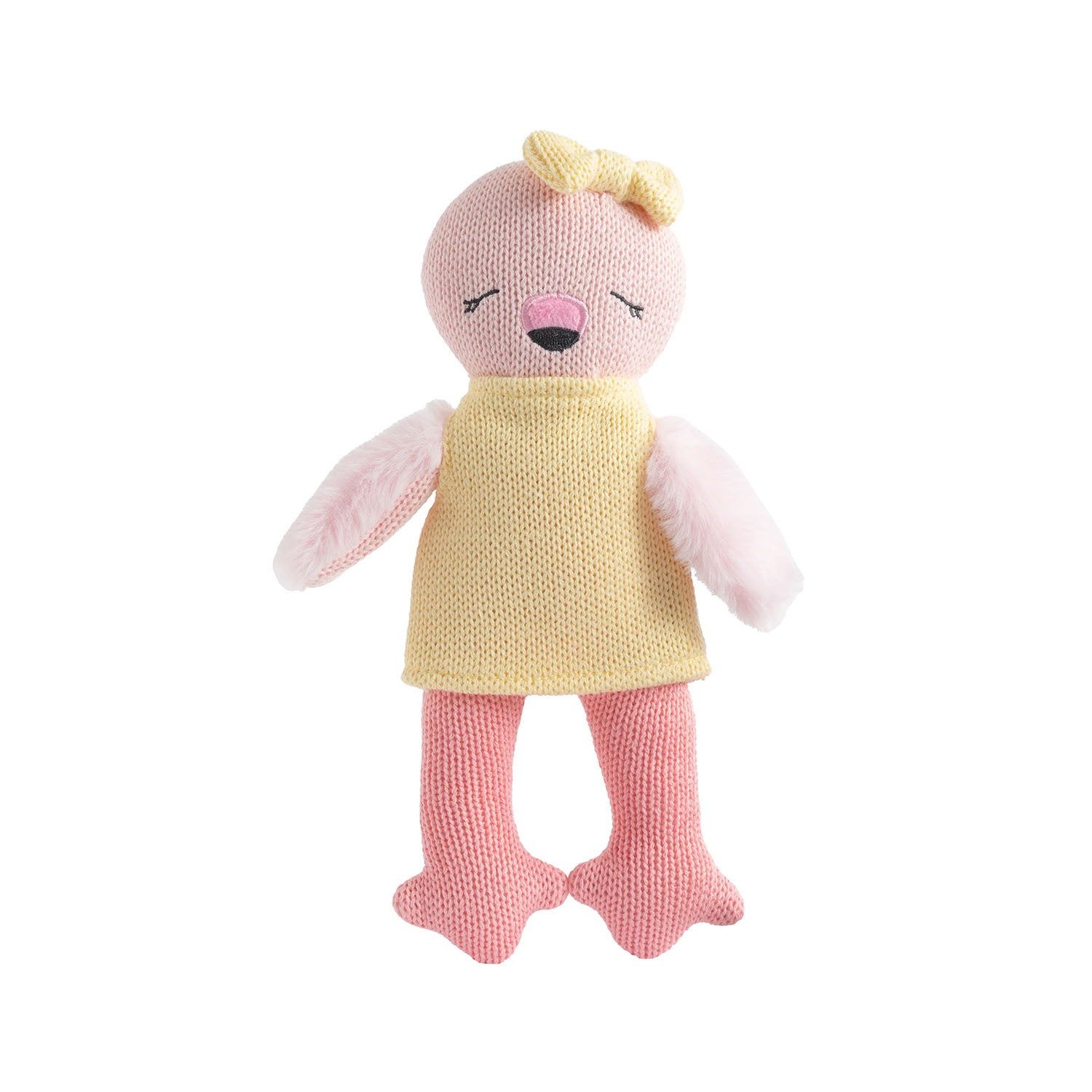 Knitted Animal Toy - Freya the Flamingo