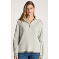 Jumper Liora Zip Bisque/Sage