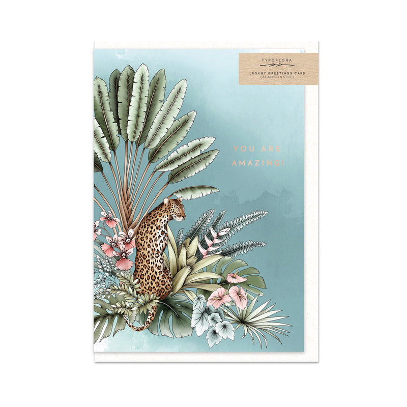 Card Leopard You Are Amazing
