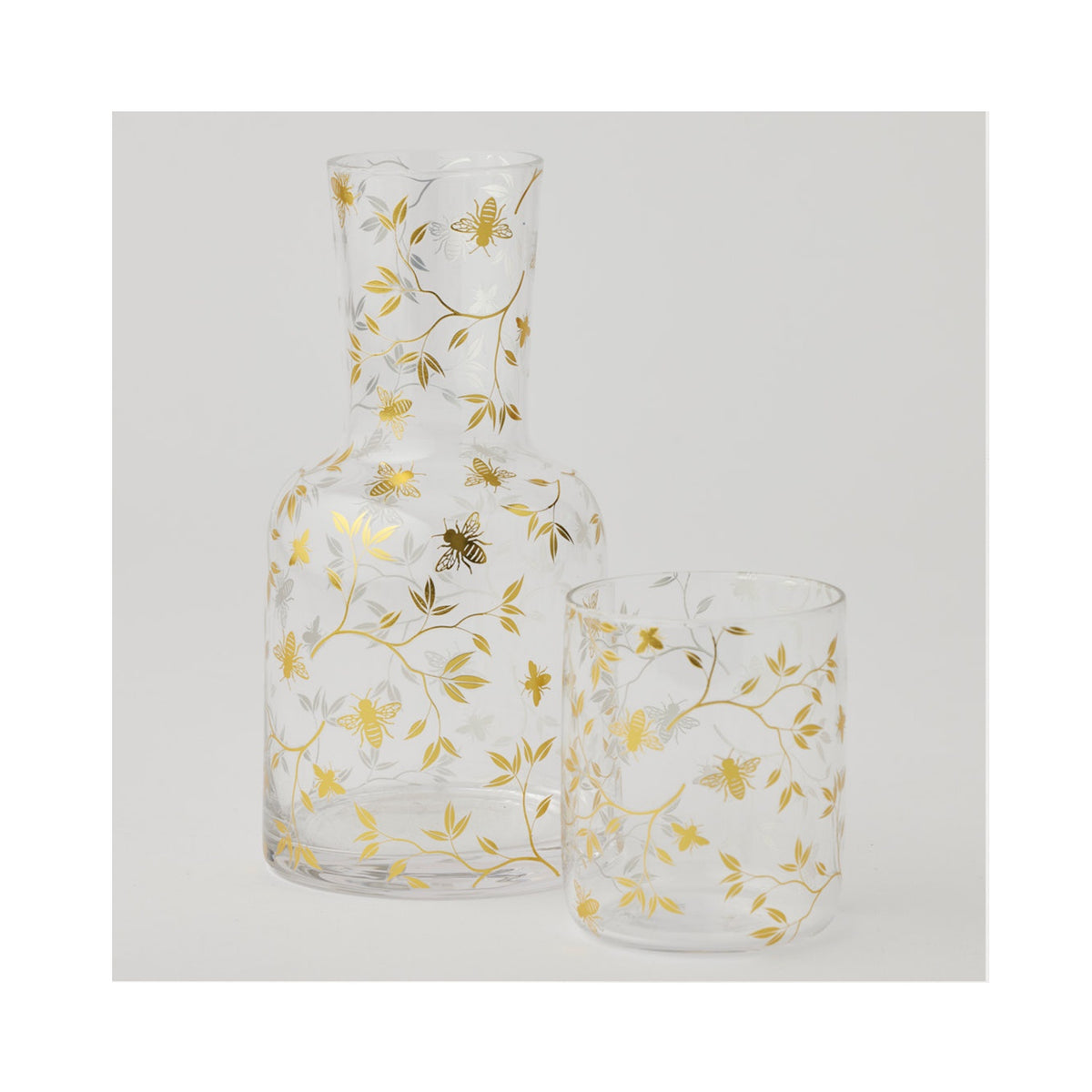 Carafe & Tumbler Set Bee - Gold
