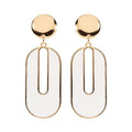 Earring Amira Oval - White