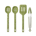 Kitchen Tool Set Gem 4pc Silicone 30cm Olive