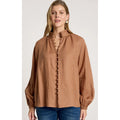 Top Bajau Button Shirt - Clay