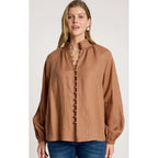 Top Bajau Button Shirt - Clay