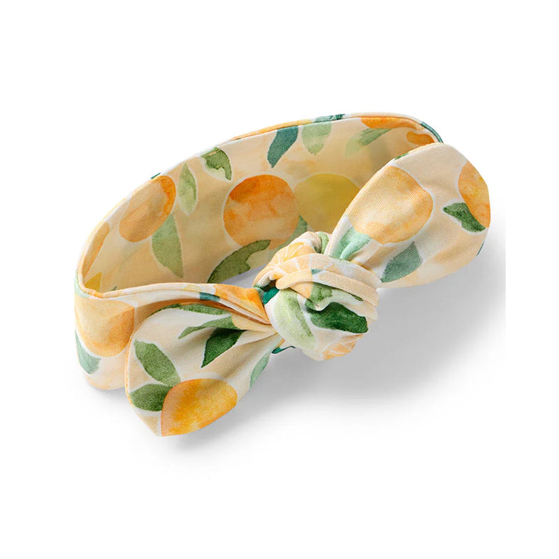 Headband Organic Top Knot - Sunny Citrus